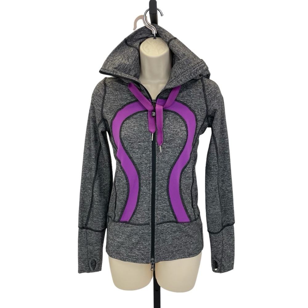 Lululemon Stride Jacket 2 Gray/Purple - Picture 2 of 16
